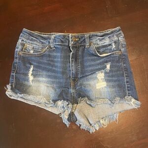 Denim Distressed Women Shorts